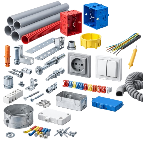 Yapi insaat ve elektrik baglanti elemanlari